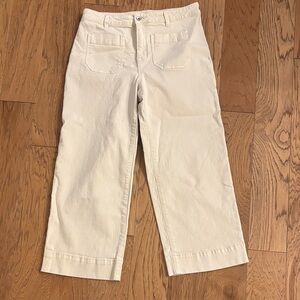 Sanctuary Women's Wide Leg Cream Jeans